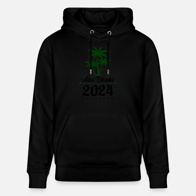 Palmiers d’Abu Dhabi 2024 - Sweat à capuche bio CRUISER Stanley/Stella Unisexe - noir