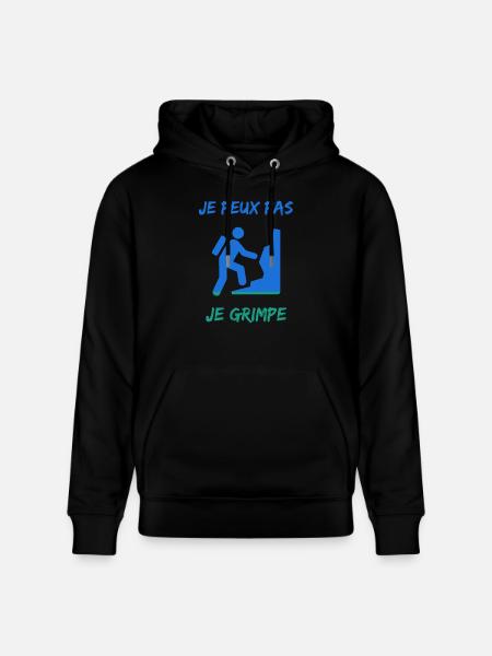 ESCALADE. GRIMPE. VAN. CAMPING. CAMPING-CAR - Sweat à capuche bio CRUISER Stanley/Stella Unisexe - noir