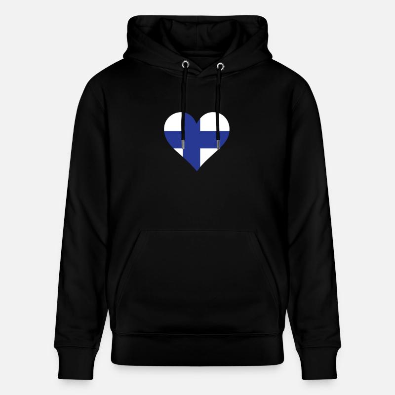 Un coeur pour la Finlande - Sweat à capuche bio CRUISER Stanley/Stella Unisexe - noir