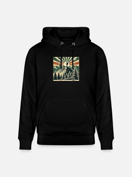 Wandern - Stanley/Stella Unisex Bio-Hoodie CRUISER - Schwarz
