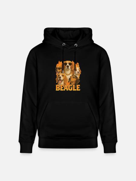 Beagle - Stanley/Stella Unisex Bio-Hoodie CRUISER  - Schwarz