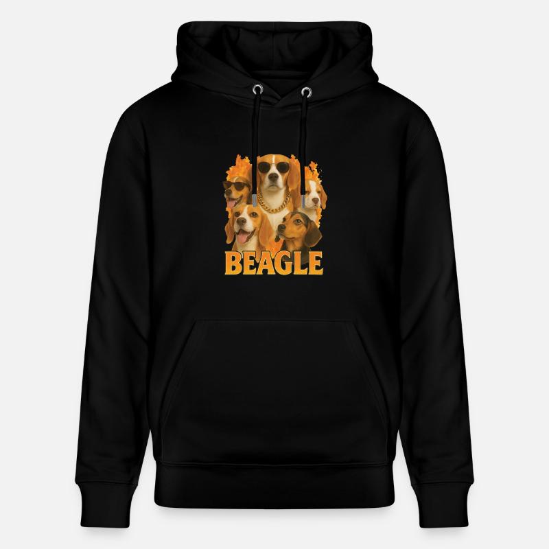 Beagle - Stanley/Stella Unisex Bio-Hoodie CRUISER  - Schwarz