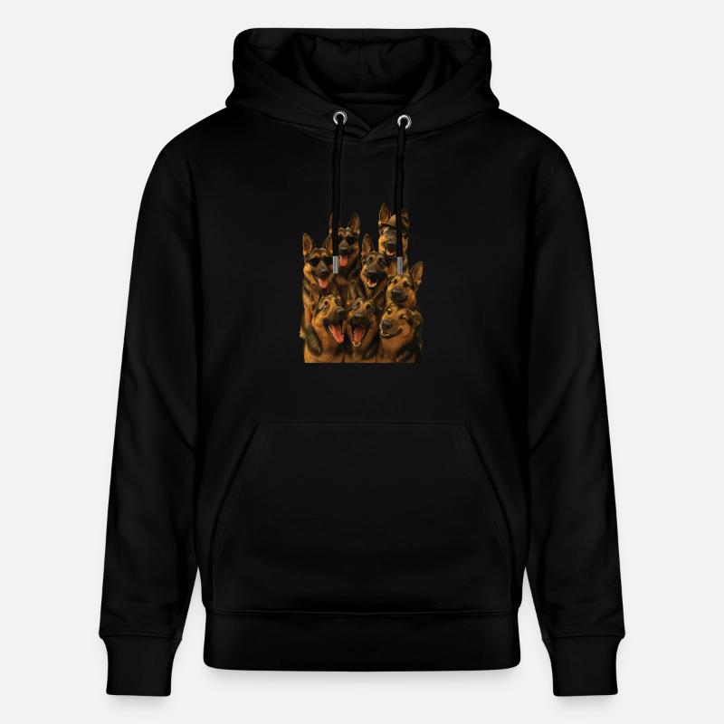 Deutscher Schäferhund - Stanley/Stella Unisex Bio-Hoodie CRUISER  - Schwarz
