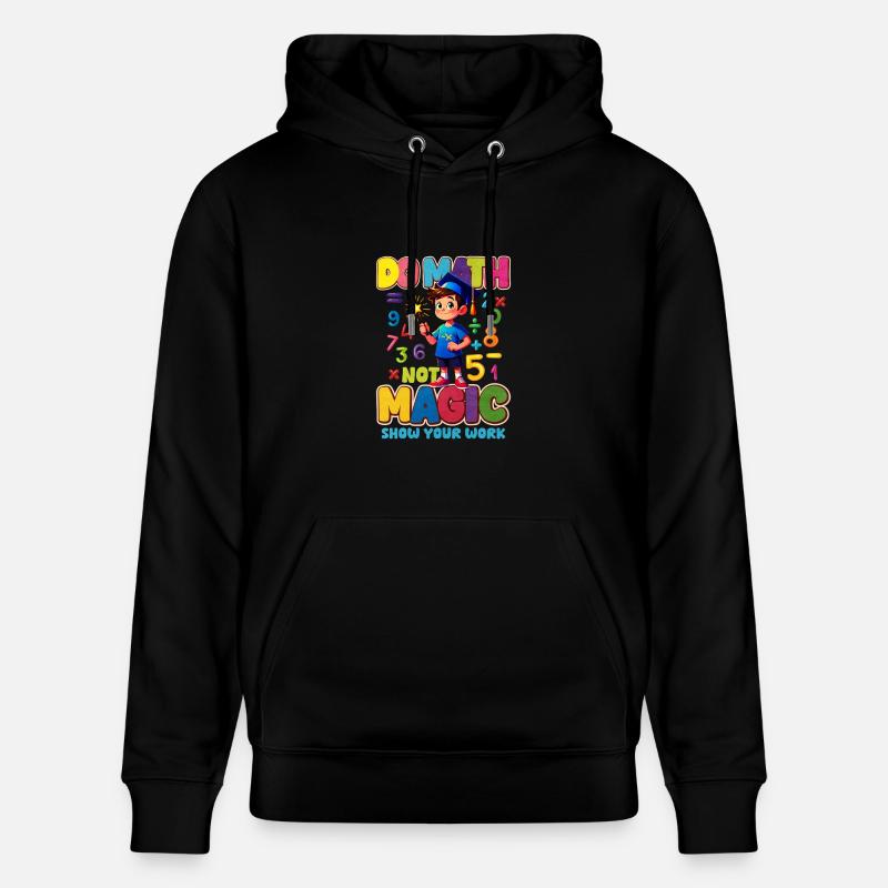 Mathématiques - Sweat à capuche bio CRUISER Stanley/Stella Unisexe - noir