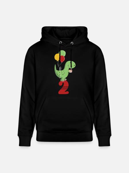 Anden Birthday Boy T Rex Dinosaur - Stanley/Stella CRUISER økologisk unisex-hoodie - sort