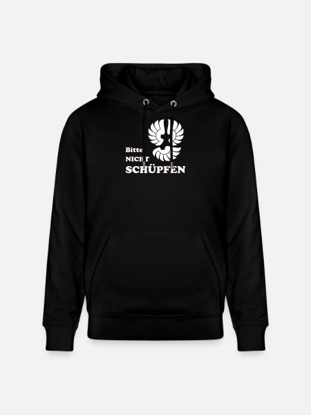 Bitte nicht Schüpfen - Stanley/Stella Unisex Bio-Hoodie CRUISER  - Schwarz