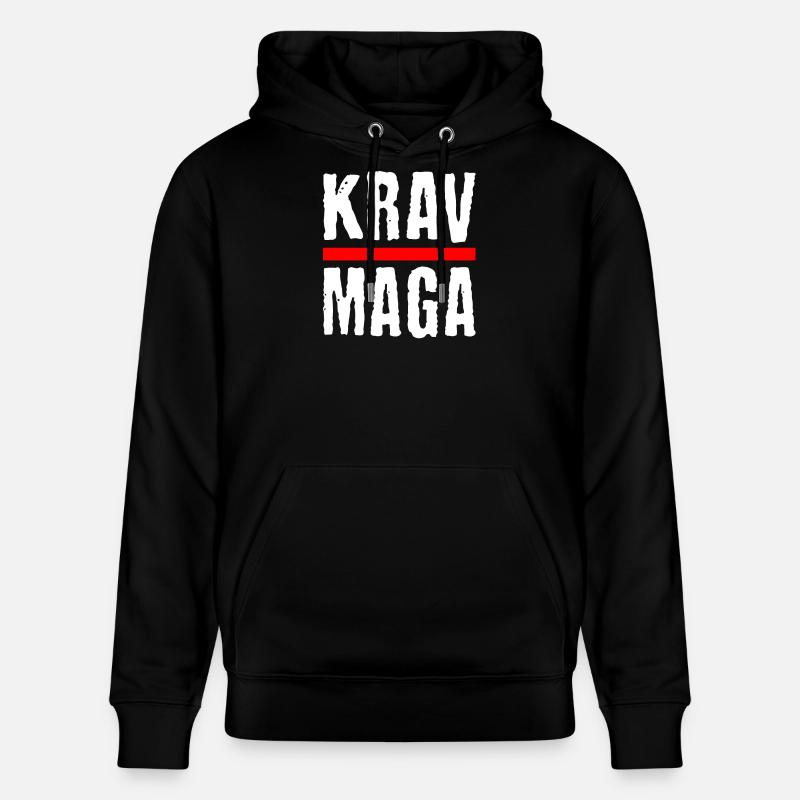 Cool Krav Maga Design - Autodéfense - Sweat à capuche bio CRUISER Stanley/Stella Unisexe - noir