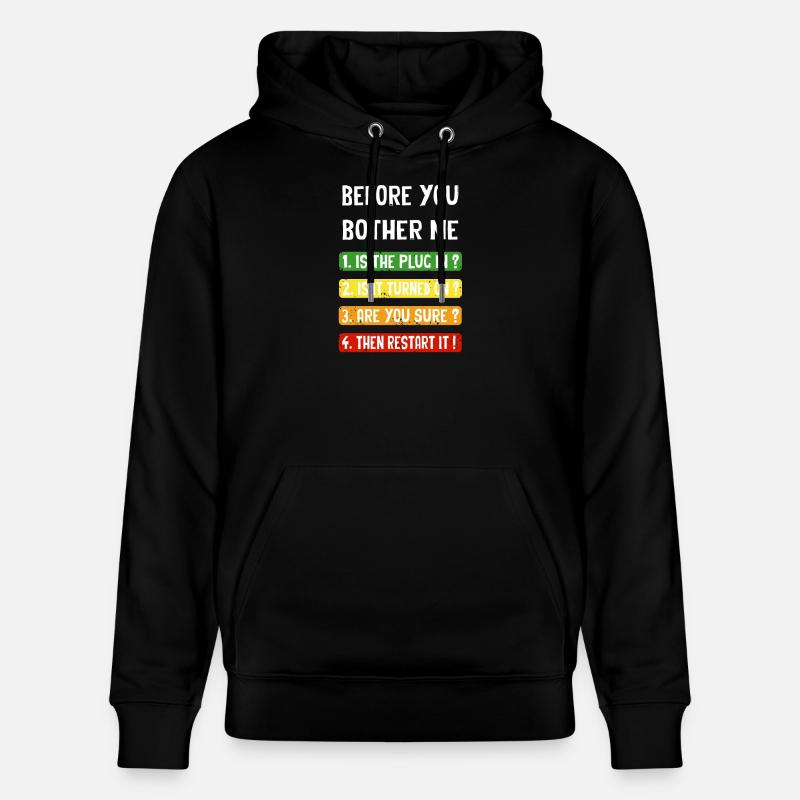 Computer Checklist - Stanley/Stella CRUISER Unisex Organic Hoodie - black