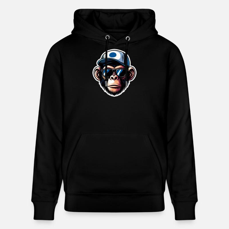 Casquette de lunettes de singe - Sweat à capuche bio CRUISER Stanley/Stella Unisexe - noir
