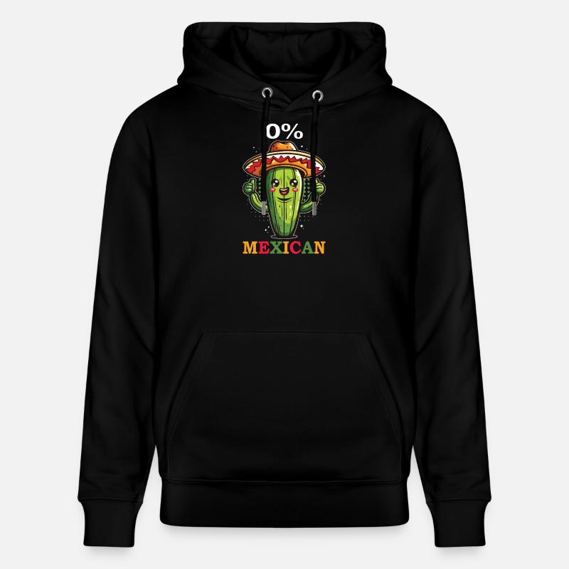 Cactus Sombrero 0% Mexicain - Sweat à capuche bio CRUISER Stanley/Stella Unisexe - noir