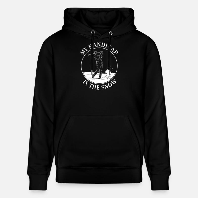 Mon handicap, c’est la neige - Sweat à capuche bio CRUISER Stanley/Stella Unisexe - noir