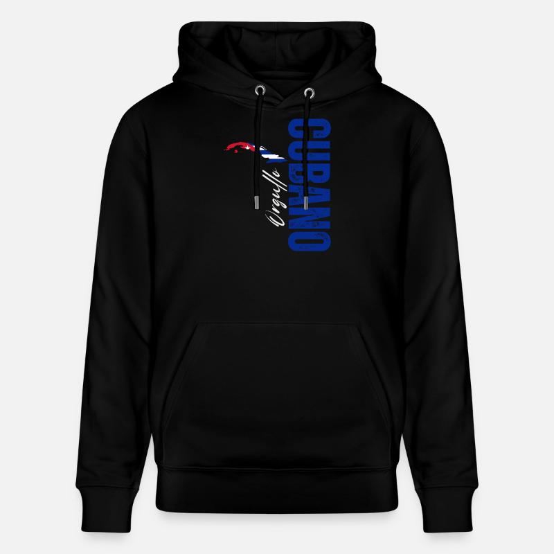 Fierté cubaine, design vertical - Sweat à capuche bio CRUISER Stanley/Stella Unisexe - noir