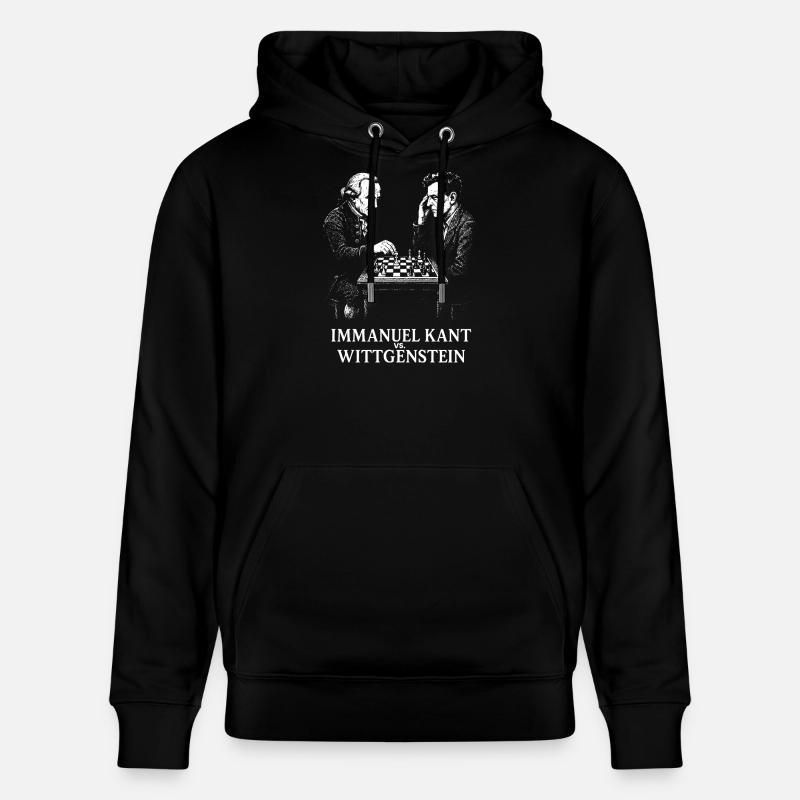 Kant vs Wittgenstein Schachduell - Stanley/Stella Unisex Bio-Hoodie CRUISER  - Schwarz