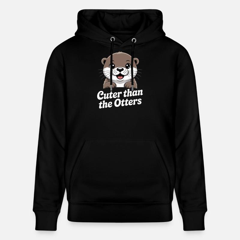 Plus mignonne que les loutres - Sweat à capuche bio CRUISER Stanley/Stella Unisexe - noir