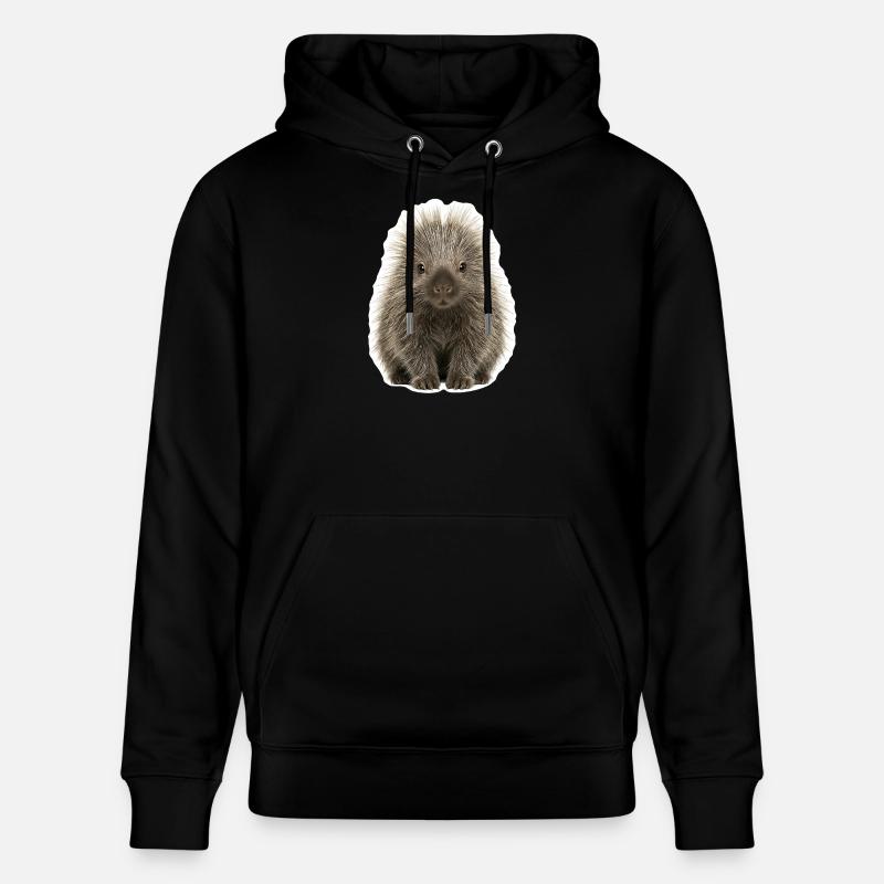 Porc-épic mignon - Mignon - Sweat à capuche bio CRUISER Stanley/Stella Unisexe - noir