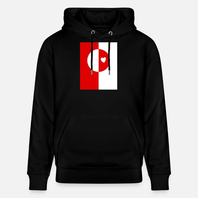 Drapeau du Groenland - Sweat à capuche bio CRUISER Stanley/Stella Unisexe - noir