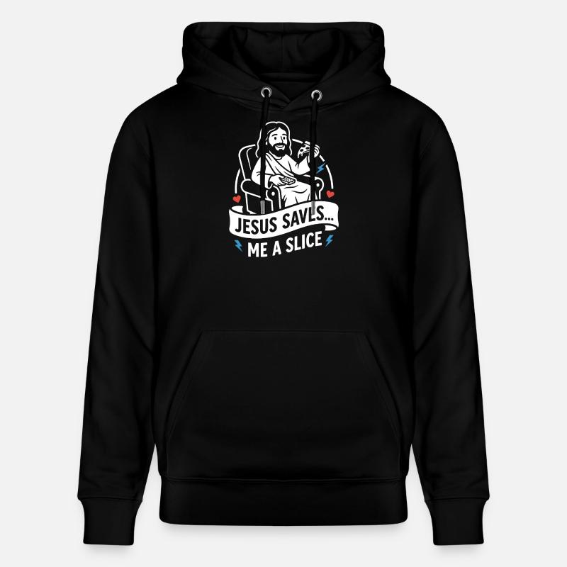Jésus me garde une part drôle - Sweat à capuche bio CRUISER Stanley/Stella Unisexe - noir