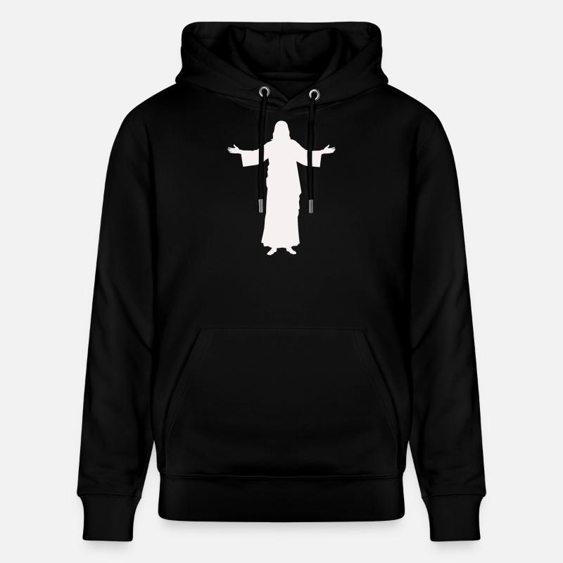 jesus- - Stanley/Stella Unisex Bio-Hoodie CRUISER - Schwarz