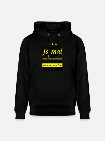 Pfleger Geschenk - Stanley/Stella Unisex Bio-Hoodie CRUISER  - Schwarz