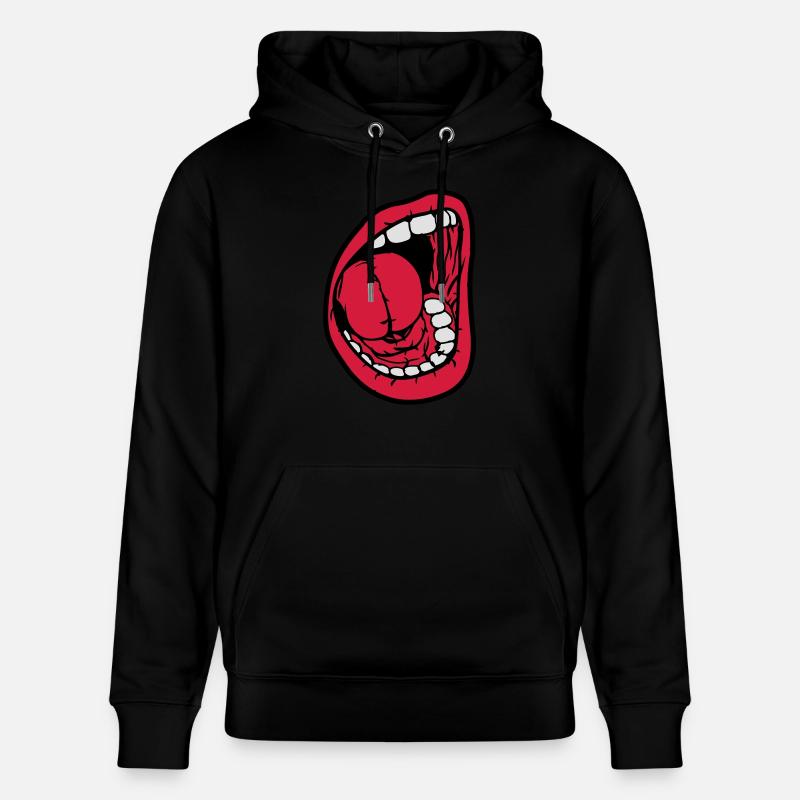 Crier bouche ouverte - Sweat à capuche bio CRUISER Stanley/Stella Unisexe - noir