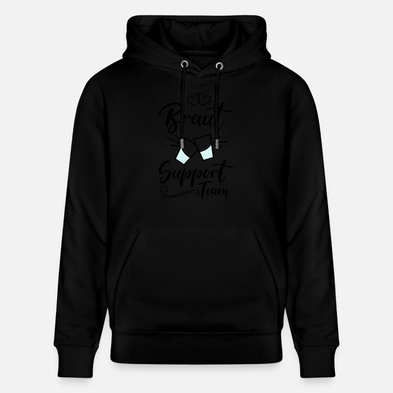 braut support team kurze - Stanley/Stella Unisex Bio-Hoodie CRUISER  - Schwarz