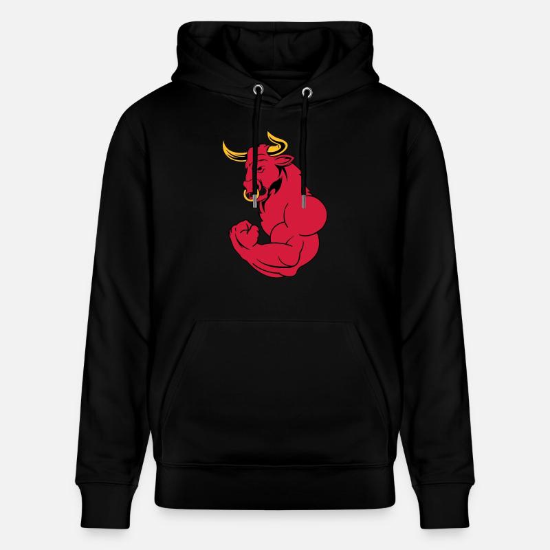 starker_stier_02 - Sweat à capuche bio CRUISER Stanley/Stella Unisexe - noir