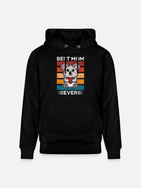 Best Mom Ever - Stanley/Stella CRUISER Unisex Organic Hoodie - black