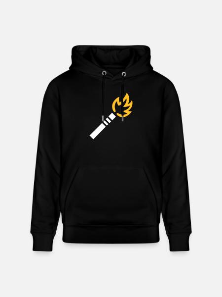 Fireworks - Stanley/Stella CRUISER Unisex Organic Hoodie - black