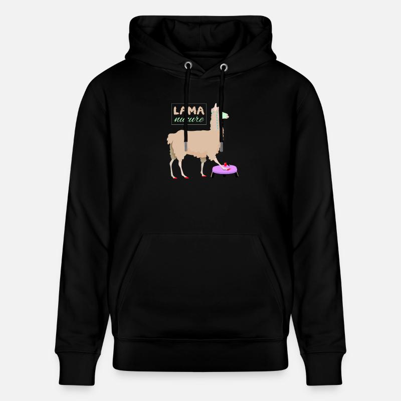Lama nucure - Sweat à capuche bio CRUISER Stanley/Stella Unisexe - noir