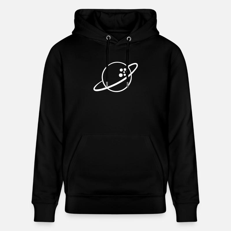 Planète Saturne - Sweat à capuche bio CRUISER Stanley/Stella Unisexe - noir