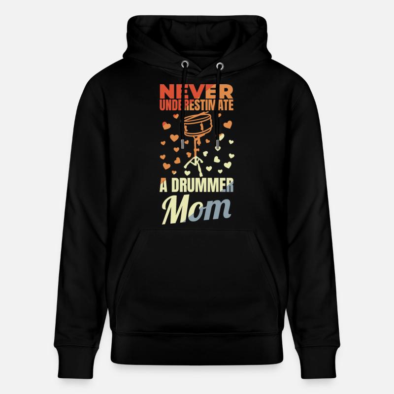 Batteur Mère - Sweat à capuche bio CRUISER Stanley/Stella Unisexe - noir