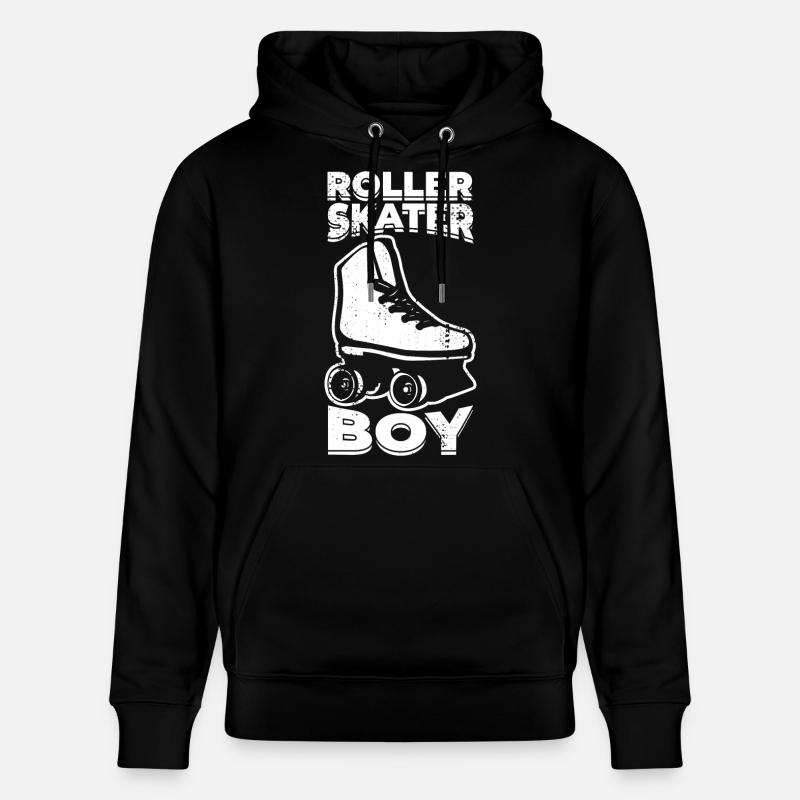 Roller Skater Junge - Stanley/Stella Unisex Bio-Hoodie CRUISER  - Schwarz