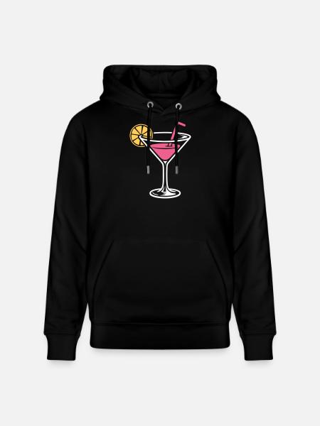 Cocktail Alcohol Mixed drink Long drinks - Stanley/Stella CRUISER Unisex Organic Hoodie - black