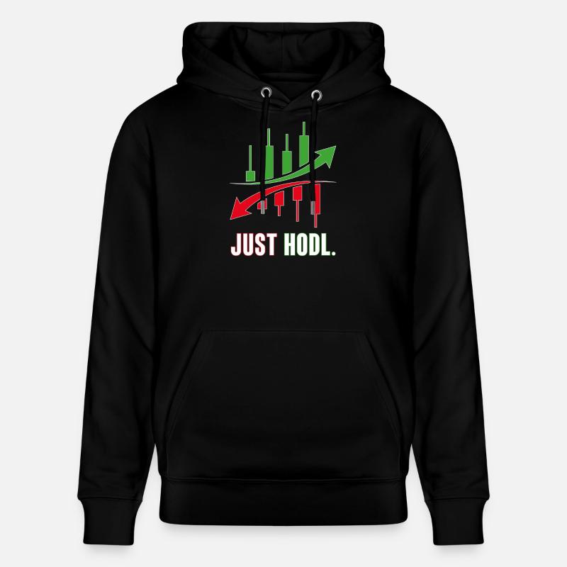 Juste le HODL Trading Actions - Sweat à capuche bio CRUISER Stanley/Stella Unisexe - noir