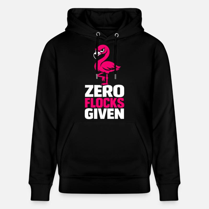 Zero Flocks Given - Stanley/Stella CRUISER Unisex Organic Hoodie - black