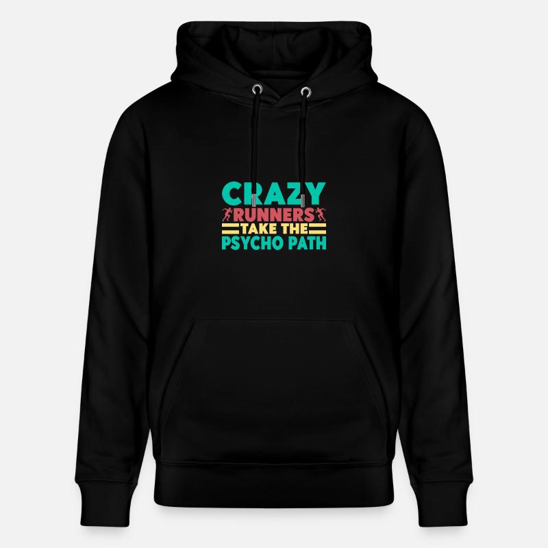 Courir Crazy Runners Marathonien - Sweat à capuche bio CRUISER Stanley/Stella Unisexe - noir