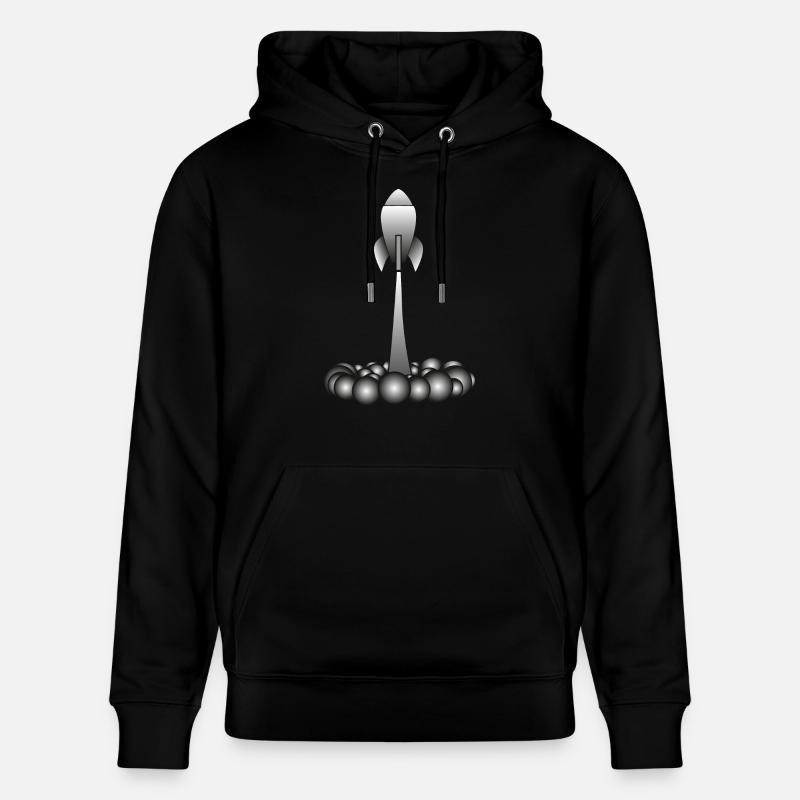 Rakete rocket - Stanley/Stella Unisex Bio-Hoodie CRUISER - Schwarz