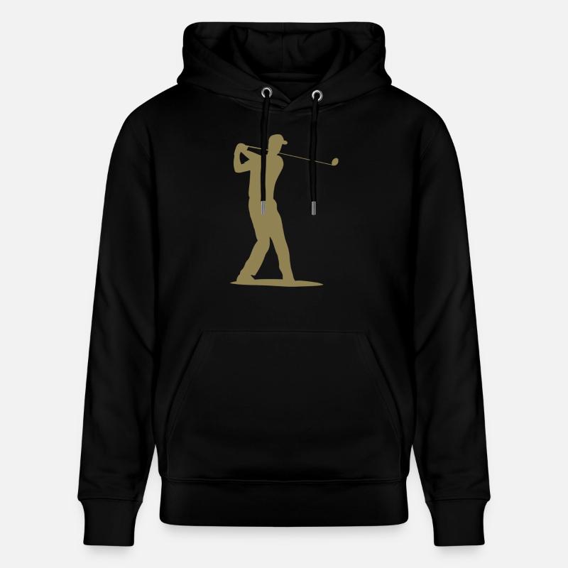 Silhouette de golfeur - Tee Golf - Sweat Ă capuche bio CRUISER Stanley/Stella Unisexe - noir