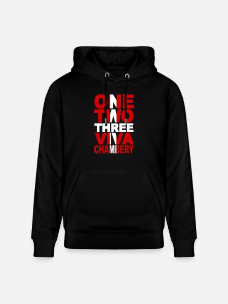 ONE TWO THREE VIVA CHAMBERY ! - Sweat à capuche bio CRUISER Stanley/Stella Unisexe - noir
