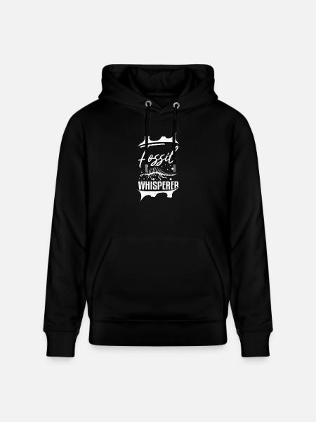 Dinosaur Fossil whisperer Digger Paleontologist - Stanley/Stella CRUISER Unisex Organic Hoodie - black