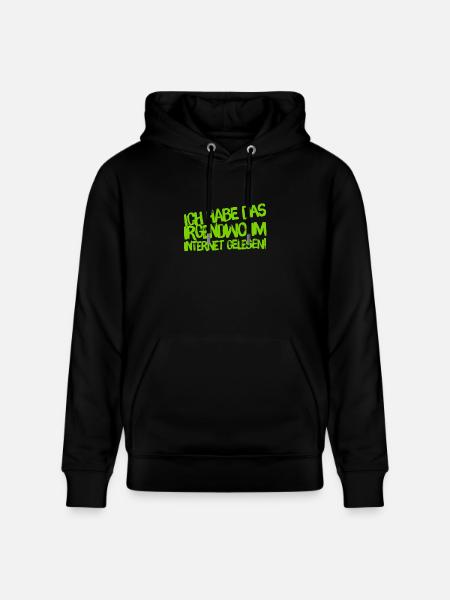 aus dem Internet - Stanley/Stella Unisex Bio-Hoodie CRUISER - Schwarz