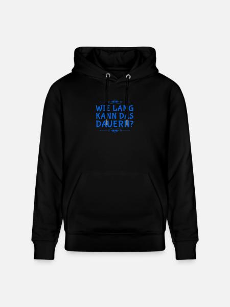 ich habe Zeit - Stanley/Stella Unisex Bio-Hoodie CRUISER - Schwarz