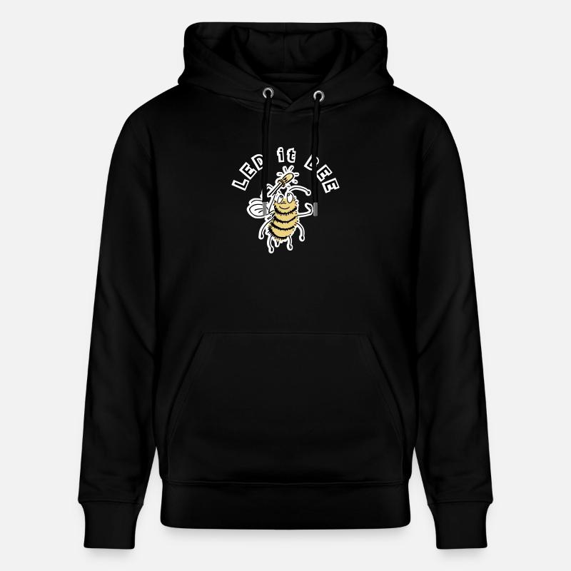 LED es BEE - Witz - Stanley/Stella Unisex Bio-Hoodie CRUISER  - Schwarz