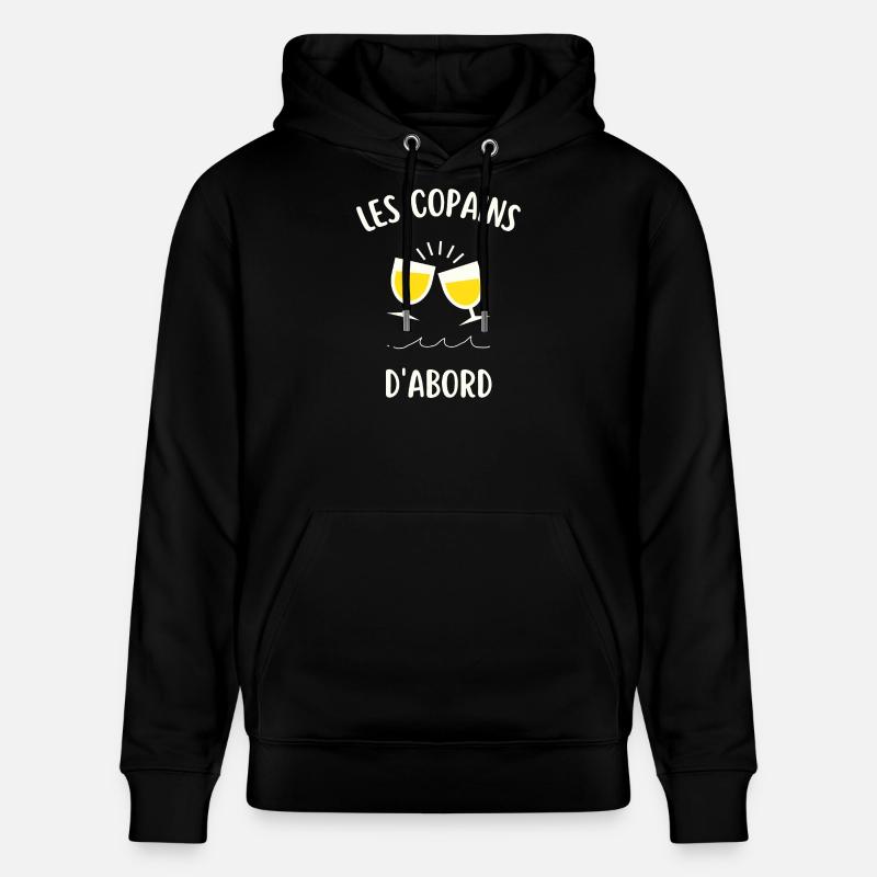 Les copains d'abord - Sweat à capuche bio CRUISER Stanley/Stella Unisexe - noir