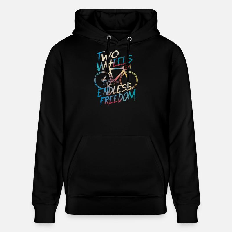 Conception de vélo Endless Freedom - Sweat à capuche bio CRUISER Stanley/Stella Unisexe - noir