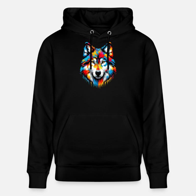 Loup - Sweat à capuche bio CRUISER Stanley/Stella Unisexe - noir