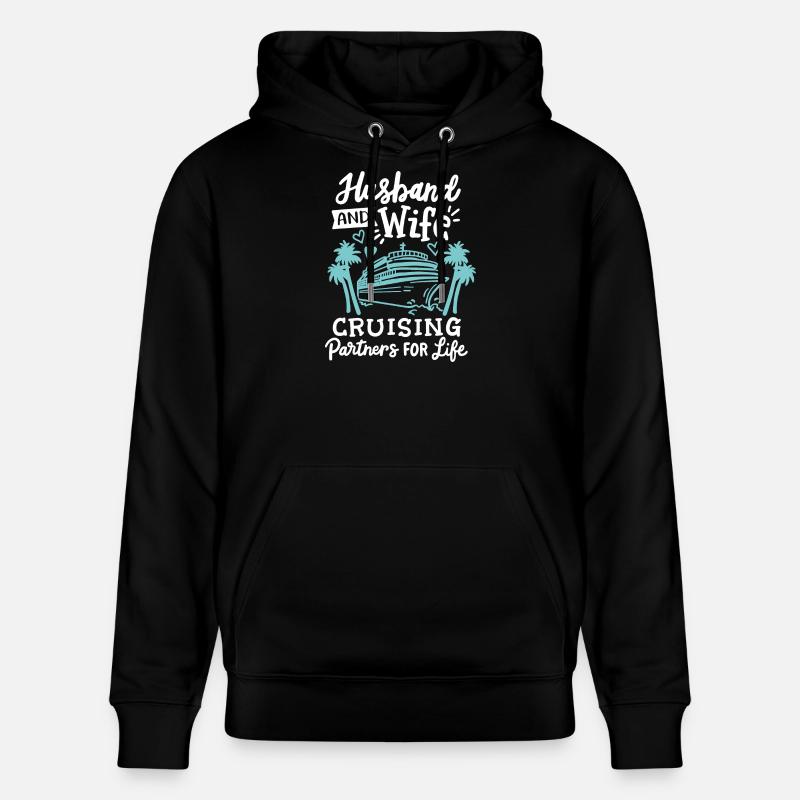 Ehemann Ehefrau Kreuzfahrt Urlaub - Stanley/Stella Unisex Bio-Hoodie CRUISER  - Schwarz