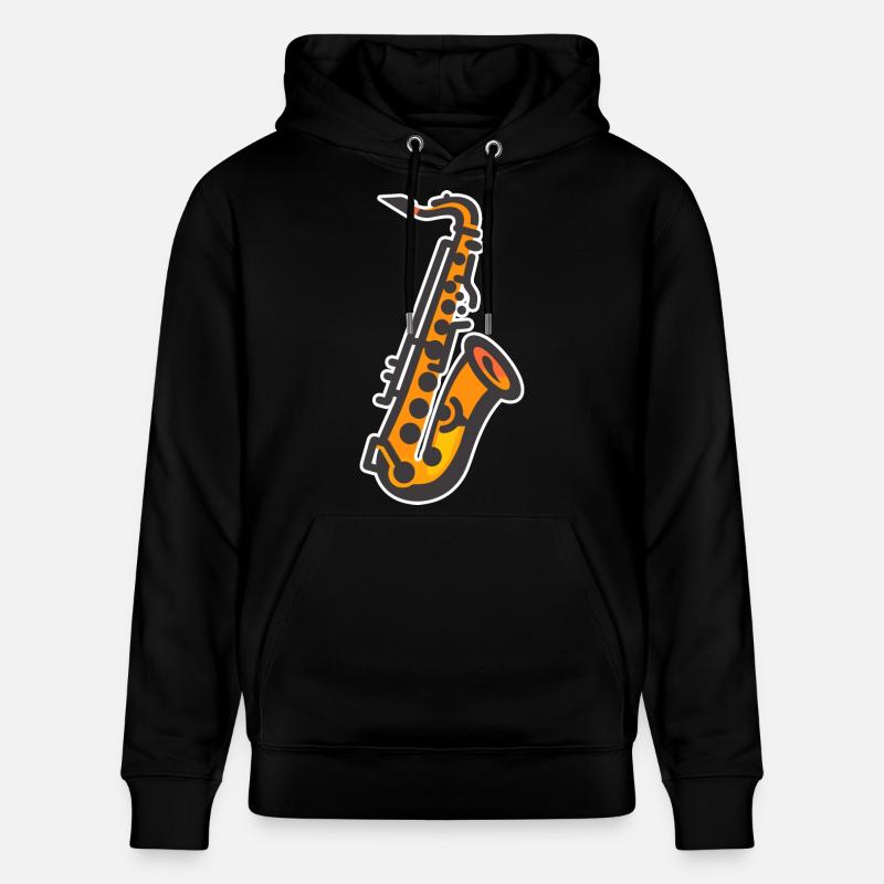 Graphisme pour saxophone - Sweat à capuche bio CRUISER Stanley/Stella Unisexe - noir