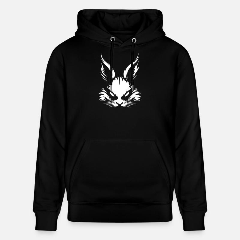 Le mauvais lapin sait :) - Sweat à capuche bio CRUISER Stanley/Stella Unisexe - noir