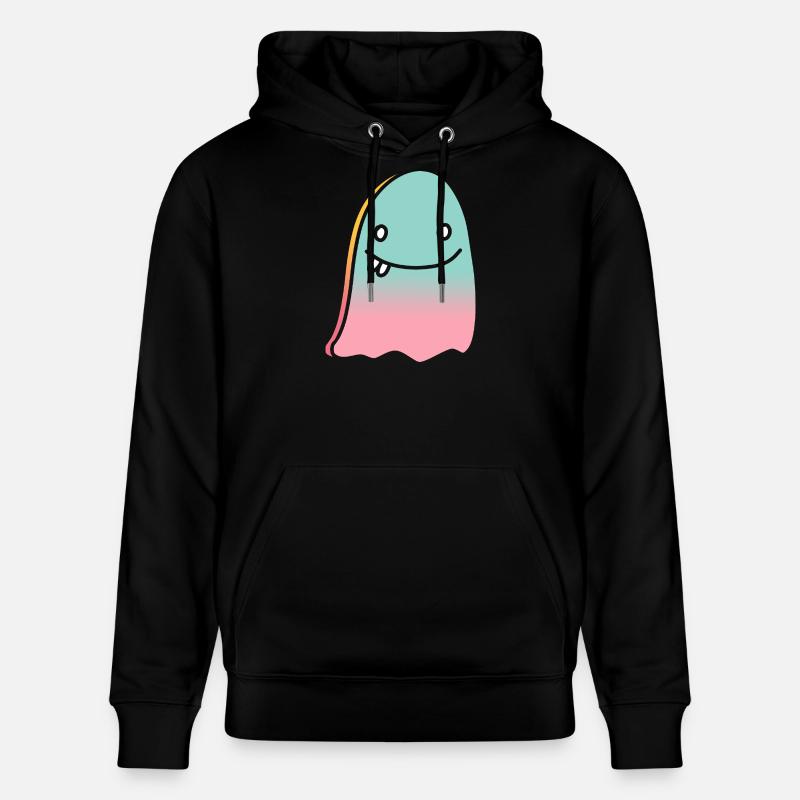 Geist doodle gradient - Stanley/Stella Unisex Bio-Hoodie CRUISER  - Schwarz